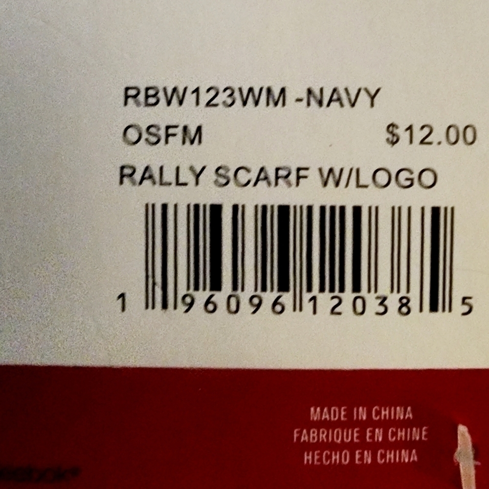 NWT REEBOK RALLY SCARF - Picture 2 of 2